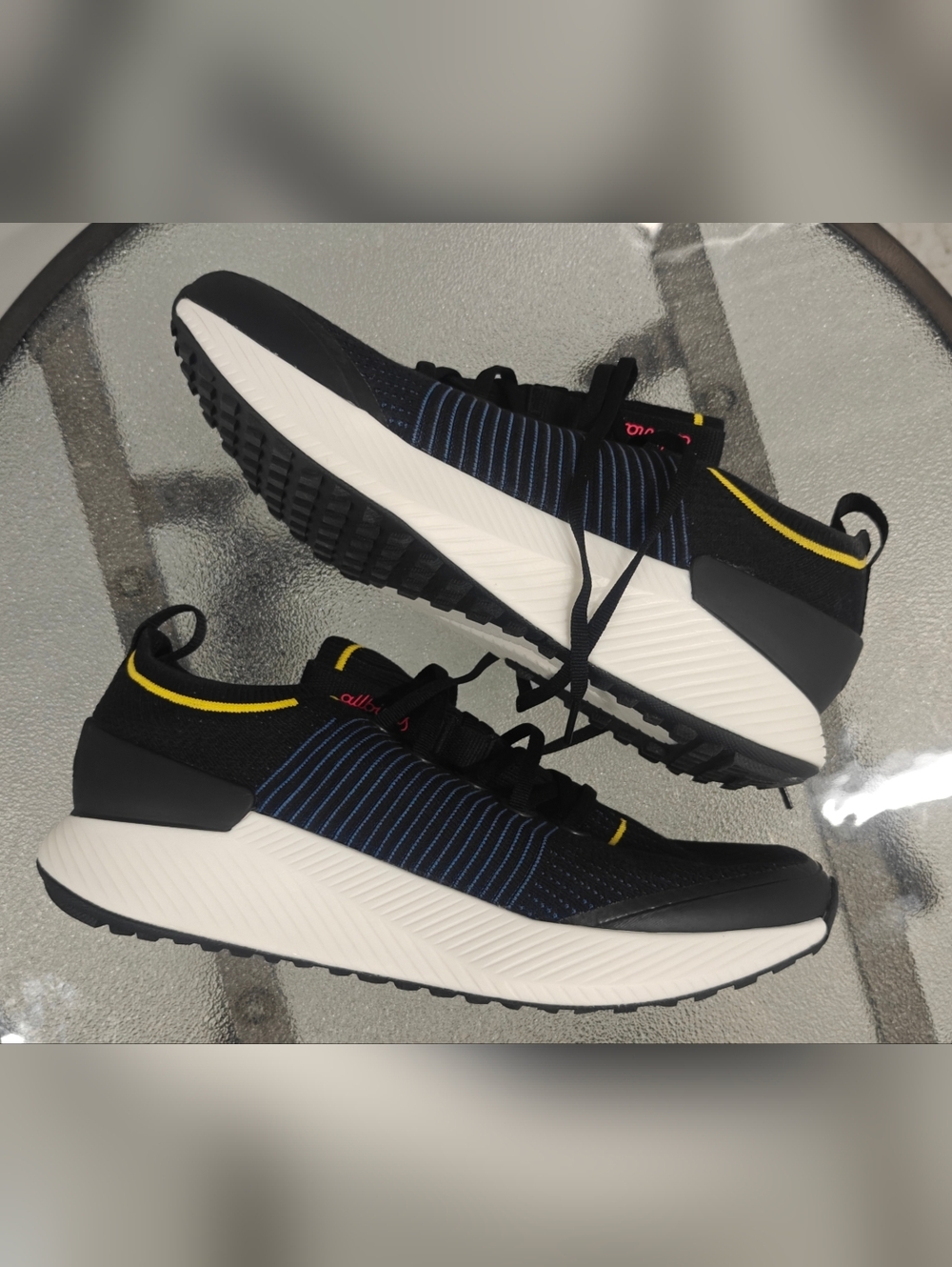 Allbirds Tree Glider Natural Black Multi Blizzard Womens sz 10.5 Casual Runners